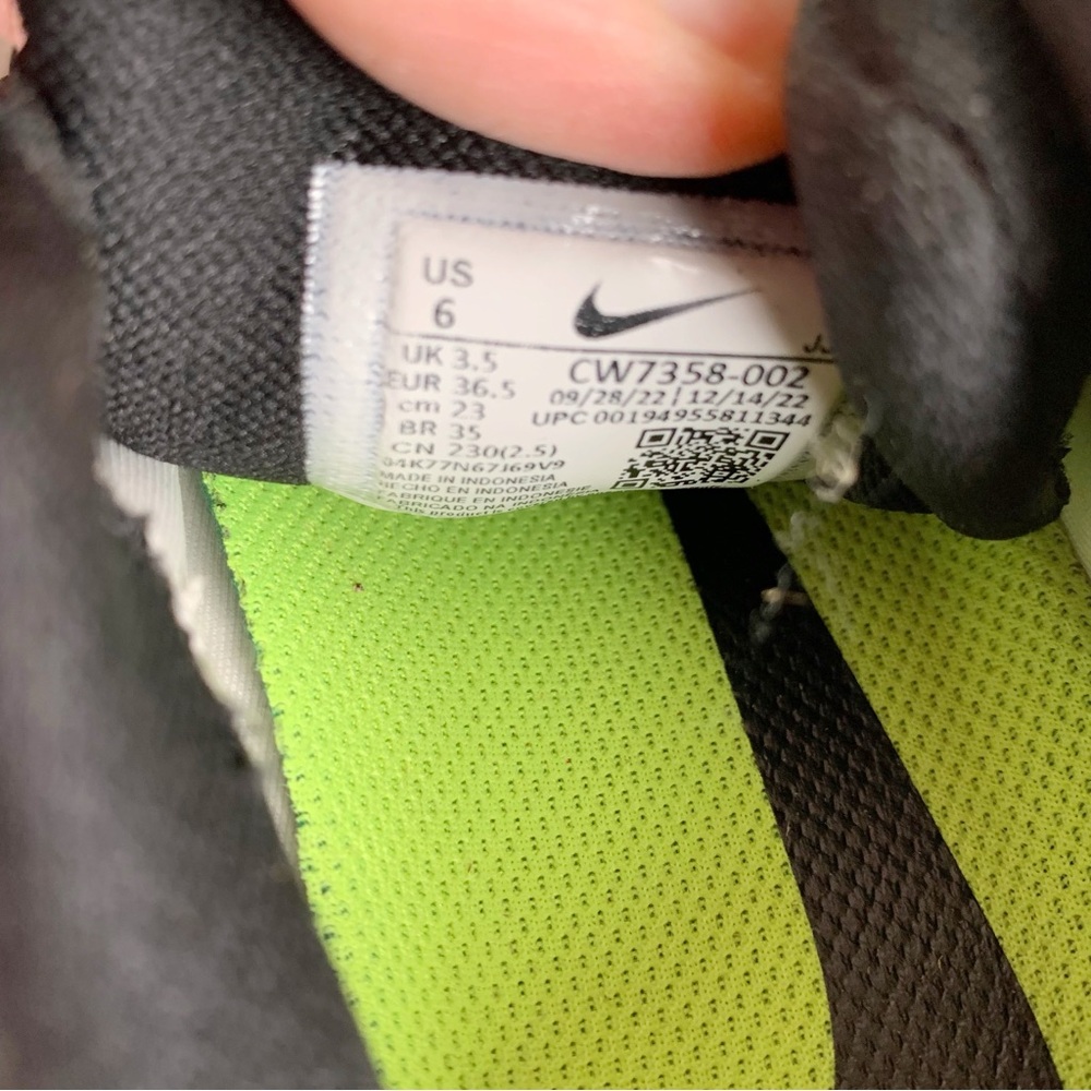 Nike air zoom Black and White‎ Athletic Sneakers low top - Picture 6 of 8